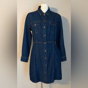 Women’s Small FRYE Denim Button-Up Dress